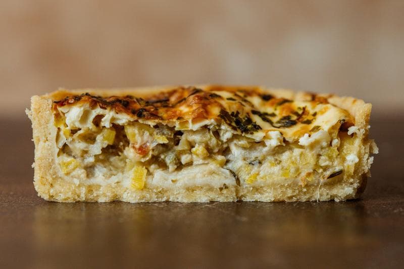 Mini Quiche de Alho Poró Integral